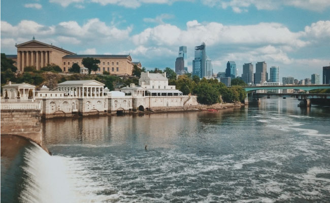 Philadelphia river_city buildings